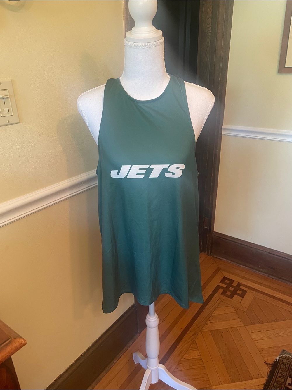 Jets Team Apparel Split Back Tank Top NWT